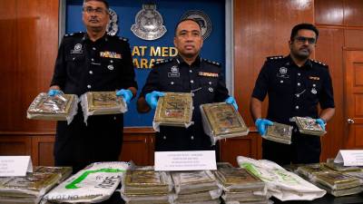 Penang police arrest three in cannabis bust worth over RM150,000