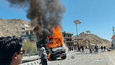 Five killed in Ladakh autonomy protests as police clash with demonstrators