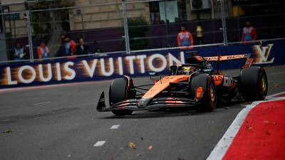 Piastri crashes out on first lap of Azerbaijan GP ending 34-race streak