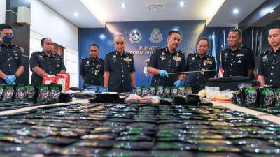 Four held in Penang, drugs worth over RM6.6 million seized