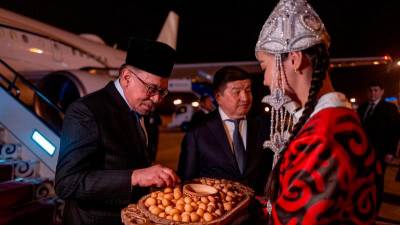 PM Anwar arrives in Kyrgyz Republic for two-day official visit