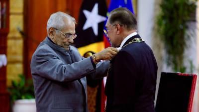 Anwar receives Timor-Leste’s highest award, the Grand Collar of the Order
