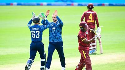 Ton-up Carty takes West Indies to 308 all out against England