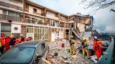 Apartment block in The Hague collapses after explosion