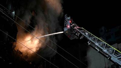 Bangladesh fire: 43 dead as blaze rips through high-rise building in Dhaka