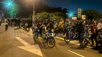 Police seize 135 motorcycles in Seberang Jaya mat rempit weekend blitz