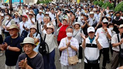Japan PM sweats for majority in upper house election