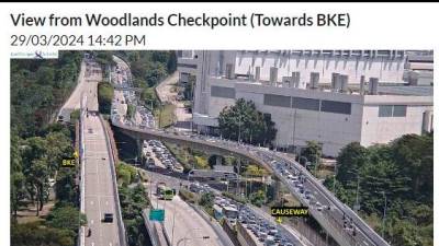 Singapore land checkpoints record highest number of travellers on March 28