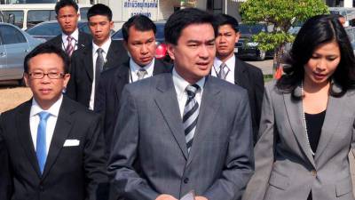 Thailand ex-PM Abhisit reinstated as Democrat Party leader