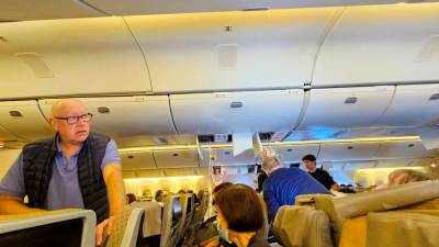 Brain, skull and spine injuries on turbulent Singapore flight