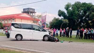 Dua pelajar tingkatan satu maut motosikal langgar kereta di Jertih