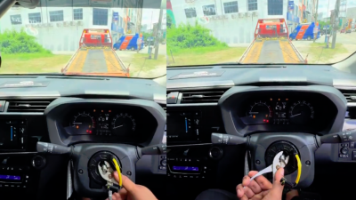 Steering wheel stolen at Kelantan Hospital, man drives MyVi with pliers — Netizens call him legend