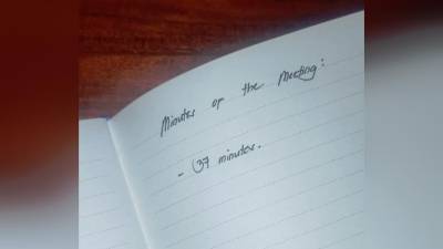 Taking minute 101 - The Malaysian edition