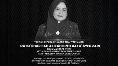 Ahmad Zahid, Fadillah extend condolences to family of Mahkota Assemblywoman