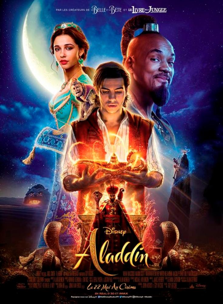 Aladdin by Guy Ritchie with Will Smith, Mena Massoud, Naomi Scott. © Courtesy of The Walt Disney Company France