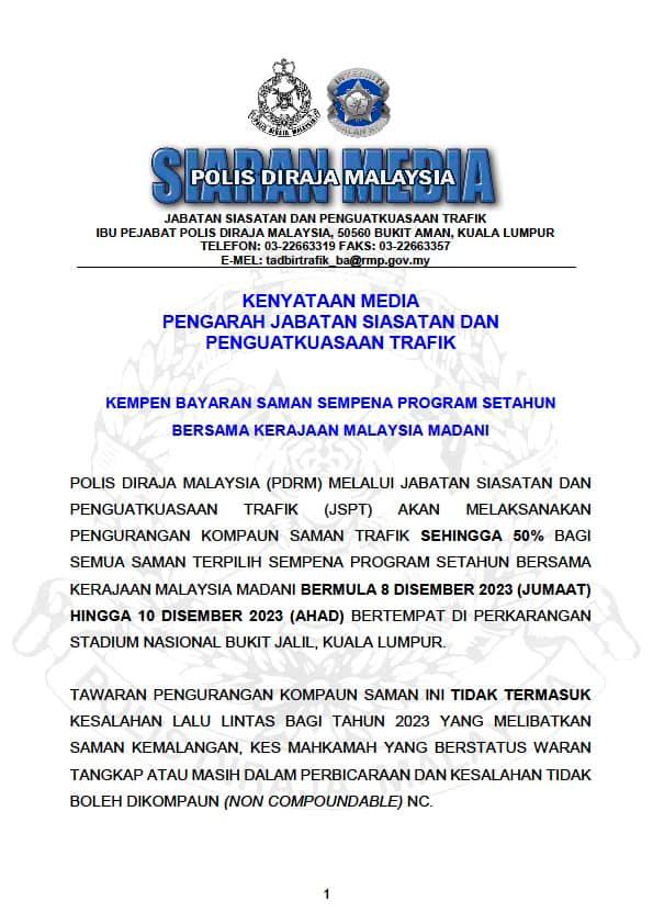 Pix credit: Polis Diraja Malaysia ( Royal Malaysia Police ) FB