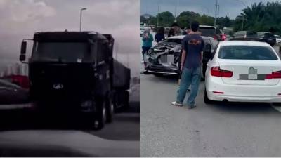 Lorry crashes into 15 vehicles due to suspected brake failure