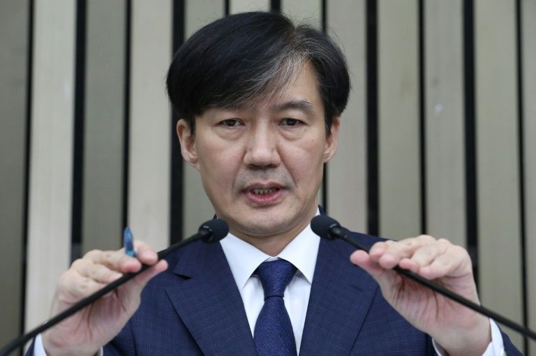 A liberal darling with an impeccable resume, Cho Kuk was named last month to lead the justice ministry. — AFP
