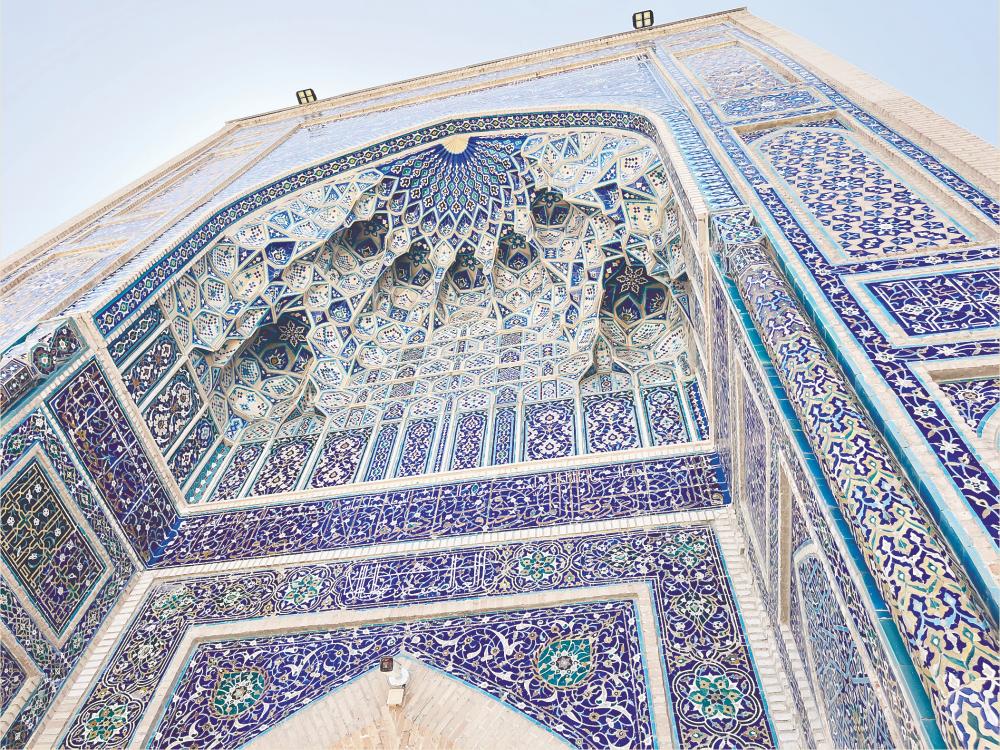 $!A closer look at the muqarna on the front facade.