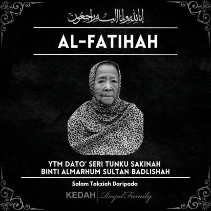 Credit: Kedah Royal Family / Facebook