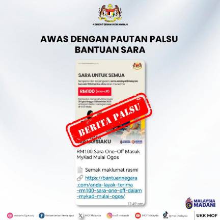 Credit: Kementerian Kewangan / FB