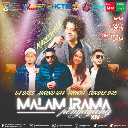 Shurendar said audiences can look forward to a mix of performances, including singing and dancing by university students and renowned artists. – PIC COURTESY OF Sekretariat Kebudayaan Mahasiswa India