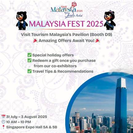 Gambar kredit: Tourism Malaysia / Facebook