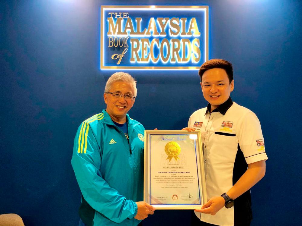 $!Goh also holds the Malaysian record for being the first to complete the top ten world marathons.