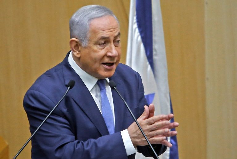 Israeli Prime Minister Benjamin Netanyahu is fighting his second election in five months with a potential corruption indictment looming. — AFP
