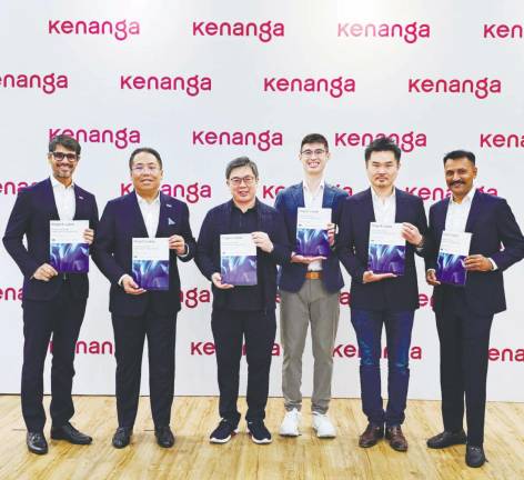 From left: Kenanga Investors Bhd director, product &amp; market development head Ranjit Singh Gill, executive director &amp; CEO Datuk Wira Ismitz Matthew De Alwis, Kenanga Group managing director Datuk Chay Wai Leong, Saison Capital partner Qin En Looi, Satori Research co-founder and CEO Teong Hng, and Helix co-founder &amp; CEO Jitendra Singh Jaitawat.