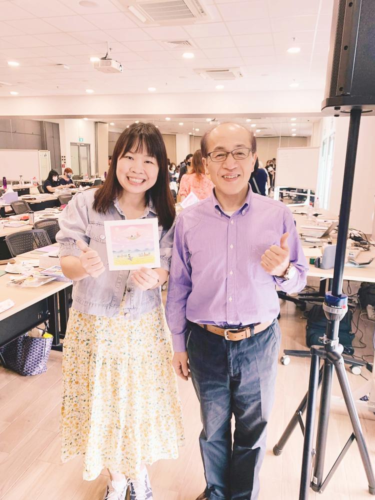 $!Ho (left) said Nagomi art is designed to be accessible to everyone.