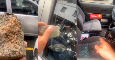 Man smashes window of double-parked car in viral TikTok video