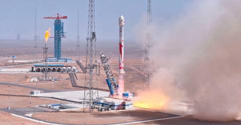 China’s LandSpace launches improved methane-powered rocket 