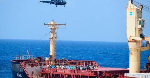 India recaptures ship MV Ruen from Somali pirates, rescues crew