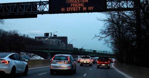 Traffic falls in New York City after $9 congestion fee introduced