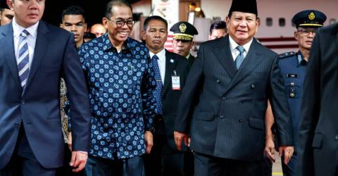 Prabowo arrives in M’sia for special visit