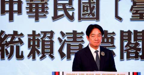 Taiwan president pledges peace with China but says island must strengthen defences