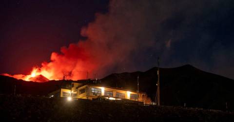 Mount Etna in Italy spews ash, lava intensely