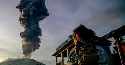 120 residents relocate as Mount Ibu’s alert level raised to highest threat