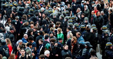 Tens of thousands in France protest racism and far right