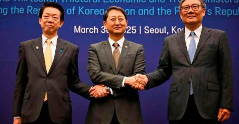 China, Japan, South Korea will jointly respond to US tariffs, Chinese state media says