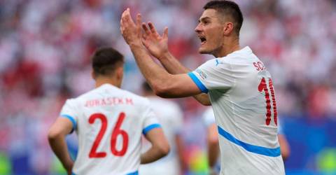Schick saves Czechs in Euros draw against gutsy Georgia