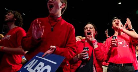 Left-leaning incumbent PM projected to triumph in Australian election