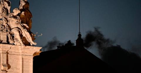 Black smoke: Cardinals fail to elect new pope on first try