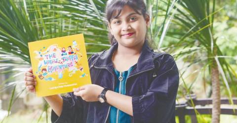 Young author Lashika Poneswaran was inspired by her favorite desserts and wrote an adventure story in her newly published children’s book “The Waffle, Truffle Adventure.”