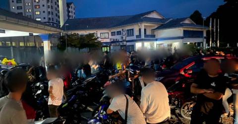 50 motosikal disita dalam operasi bendung samseng jalanan