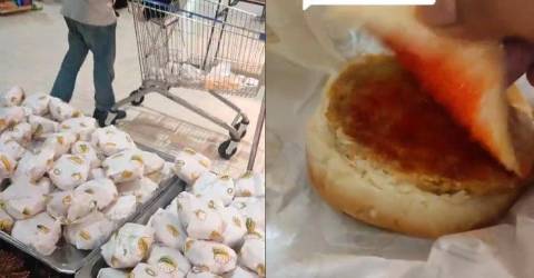 Hypermarket sells burgers for 0.67 RM, netizens impressed