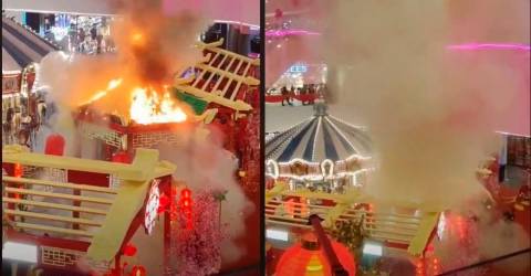 Fire erupts at IOI Puchong Mall, halting festive celebrations
