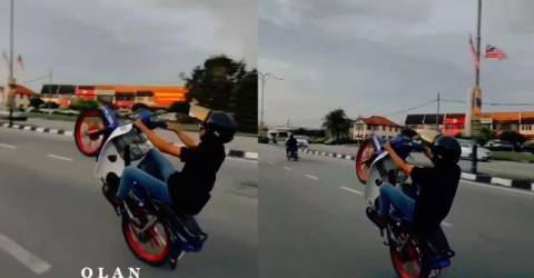 Teenager arrested after viral ‘wheelie’ stunt on motorcycle