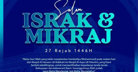 King, Queen convey Israk Mikraj greetings